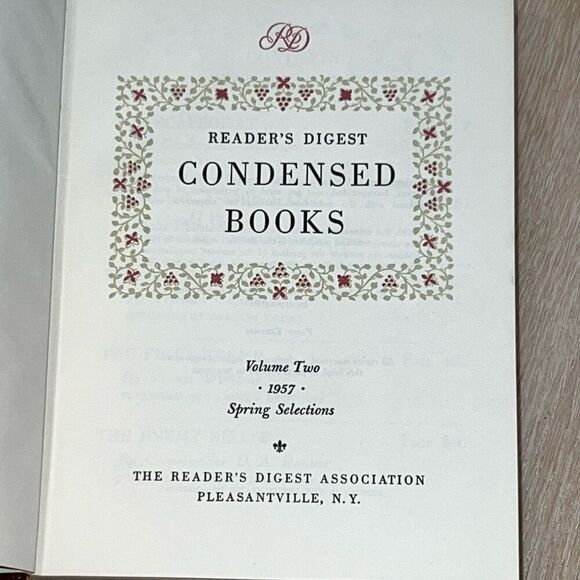 Reader’s Digest Condensed Books, Volume 2, Hardcover 5 Stories Vintage 1957 - Picture 7 of 13